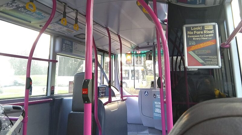 Internal of a Swansea Bus