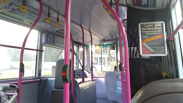 Internal of a Swansea Bus