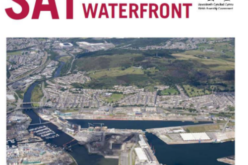 SA1 Masterplan cover image, with view of SA1 docks