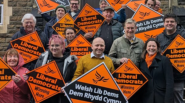 Sam Bennett and the Lib Dem team