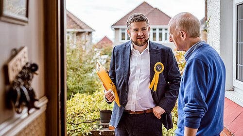 Mike on the Doorstep